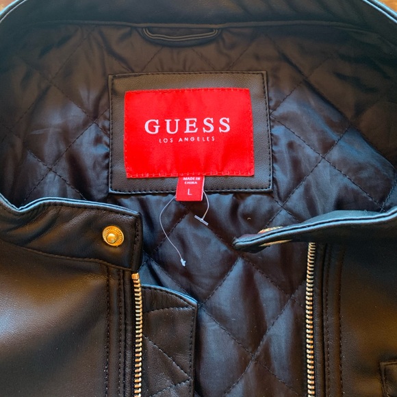Guess Los Angeles Leather Jacket - Picture 1 of 5